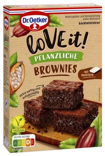 Dr. Oetker LoVE it! Pflanzliche Brownies