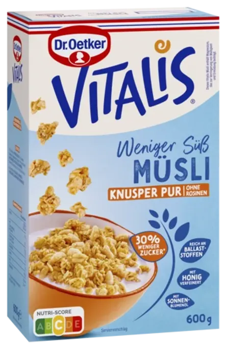 Dr. Oetker Vitalis Weniger süß Knusper-Pur