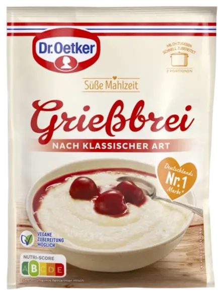 Dr. Oetker Süße Mahlzeit Grießbrei nach klassischer Art