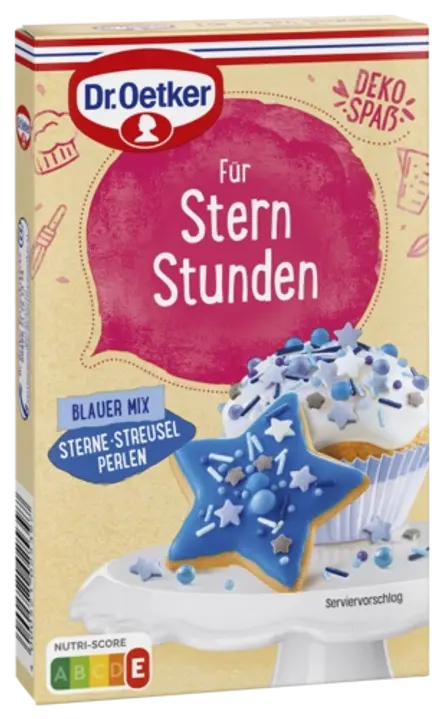 Dr. Oetker Dekor Für Stern Stunden Blauer Mix