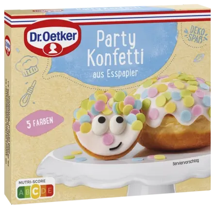 Dr. Oetker Party Konfetti aus Esspapier
