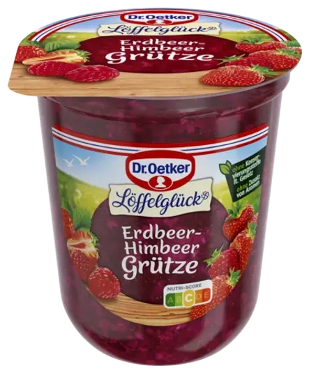 Dr. Oetker Löffelglück Erdbeer-Himbeer-Grütze