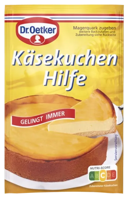 Dr. Oetker Käsekuchen Hilfe