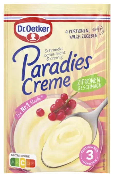 Dr. Oetker Paradiescreme Zitronen-Geschmack