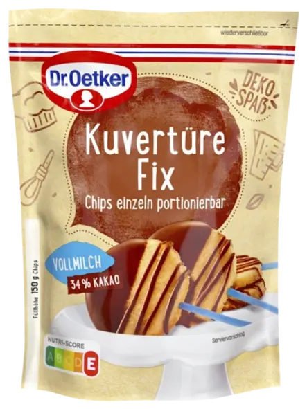 Dr. Oetker Kuvertüre fix Vollmilch