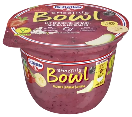 Dr. Oetker Smoothie Bowl Erdbeer-Banane-Aronia