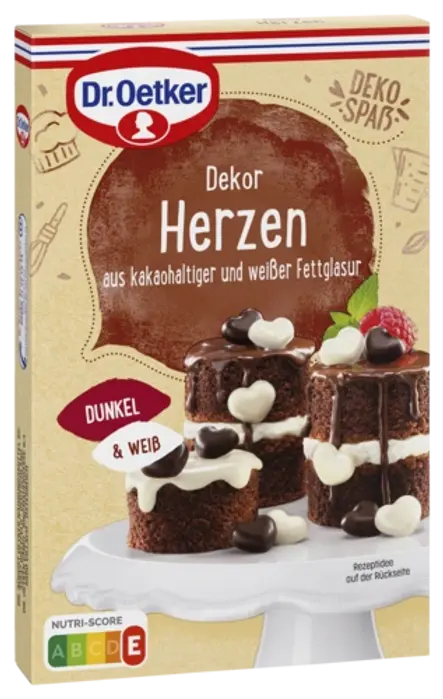 Dr. Oetker Dekor Herzen (dunkel)
