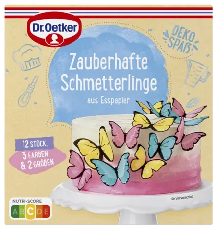 Dr. Oetker Zauberhafte Schmetterlinge aus Esspapier