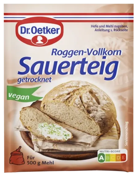 Dr. Oetker Roggen-Vollkorn-Sauerteig