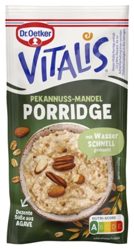 Dr. Oetker Vitalis Porridge Pekannuss-Mandel