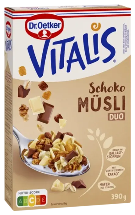 Dr. Oetker Vitalis Schoko-Duo-Müsli
