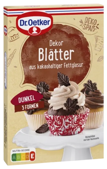 Dr. Oetker Dekor Blätter und/oder Dr. Oetker Kakao