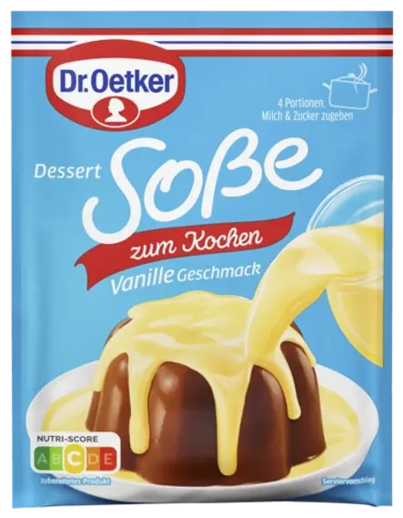 Dr. Oetker Dessert-Soße Vanille-Geschmack zum Kochen