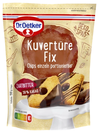 Dr. Oetker Kuvertüre fix Zartbitter