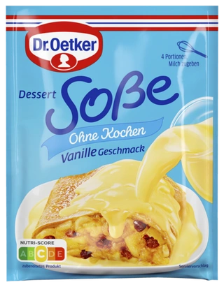 Dr. Oetker Dessert-Soße Vanille-Geschmack ohne Kochen