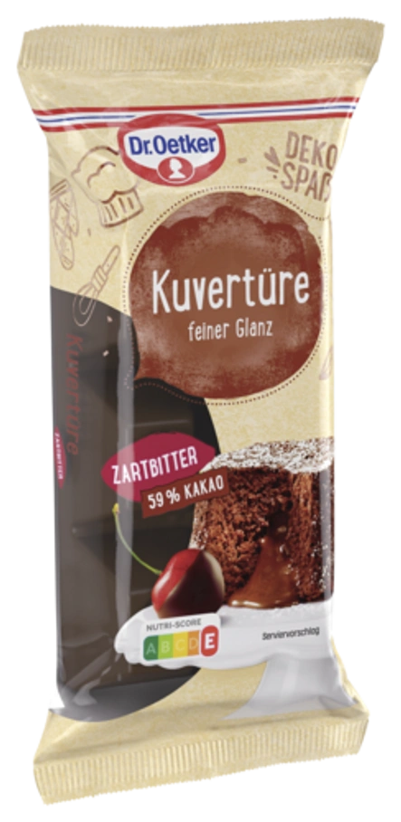 Dr. Oetker Kuvertüre Zartbitter oder Zartbitterschokolade