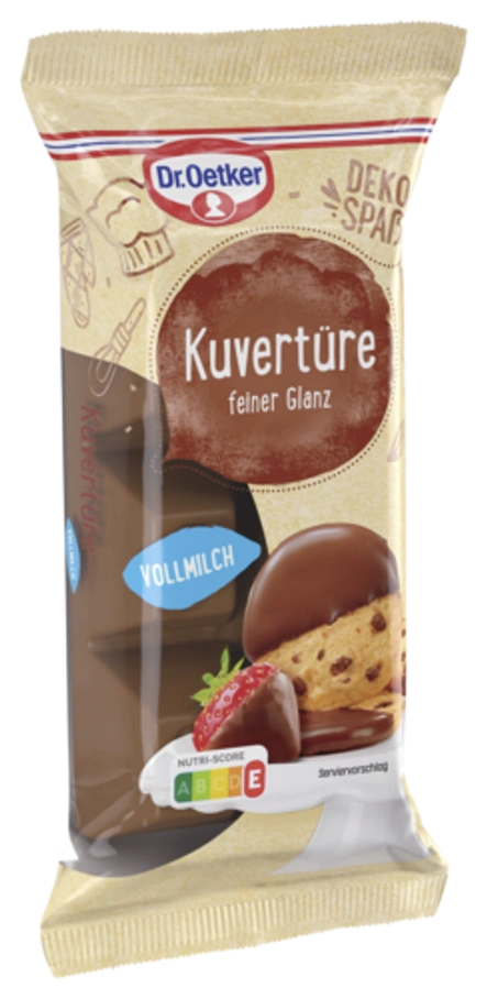 Dr. Oetker Kuvertüre Vollmilch oder Vollmilchschokolade
