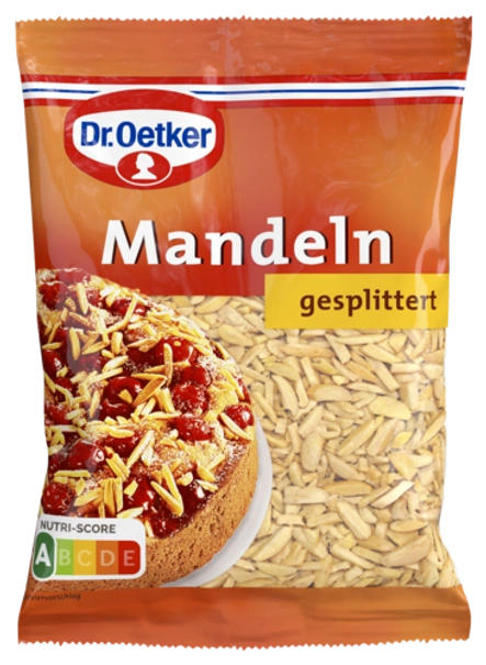 Dr. Oetker gesplitterte Mandeln