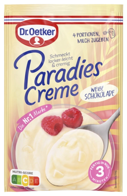 Dr. Oetker Paradiescreme Weiße Schokolade