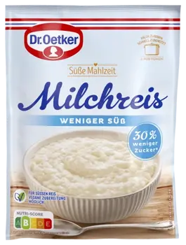 Dr. Oetker Milchreis weniger süß