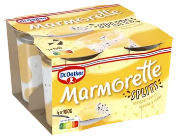Dr. Oetker Marmorette Splits – Bourbon-Vanille-Pudding und Sahne
