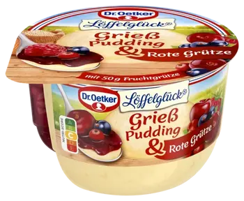 Dr. Oetker Löffelglück Grieß Pudding mit Roter Grütze