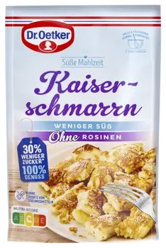 Dr. Oetker Kaiserschmarrn weniger süß ohne Rosinen