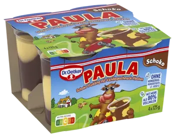 Dr. Oetker PAULA Schoko-Pudding mit Vanillegeschmack-Flecken