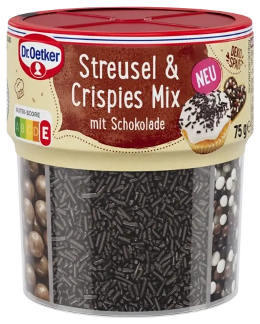 Dr. Oetker Streusel & Crispies Mix mit Schoko