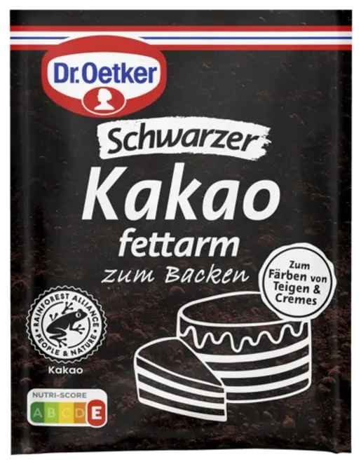 Dr. Oetker Schwarzer Kakao fettarm zum Backen