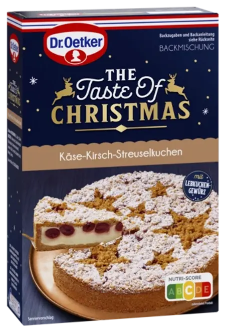 Dr. Oetker Käse-Kirsch-Streuselkuchen