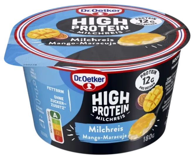 Dr. Oetker High Protein Milchreis Mango-Maracuja