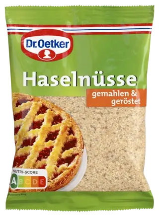 Dr. Oetker gemahlene, geröstete Haselnüsse
