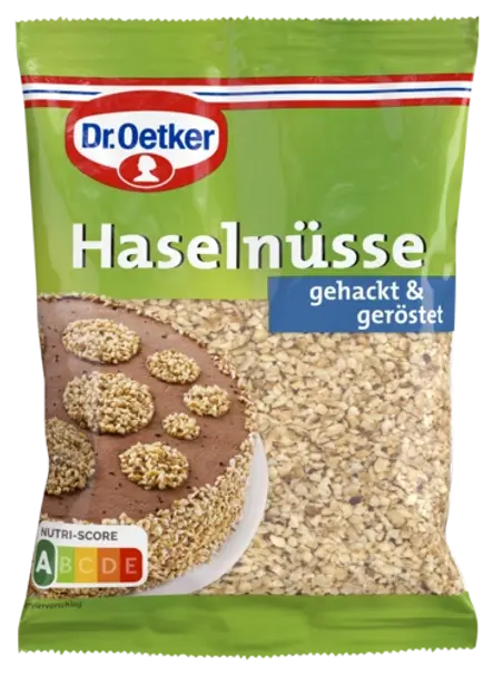 Dr. Oetker geröstete, gehackte Haselnüsse