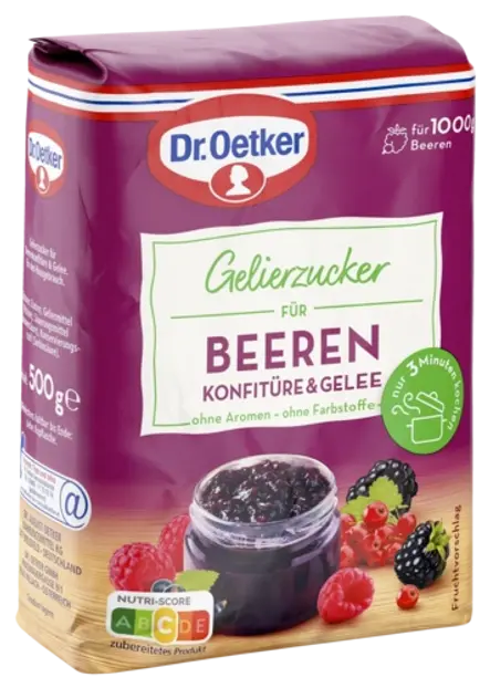 Dr. Oetker Gelierzucker für Beerenkonfitüre