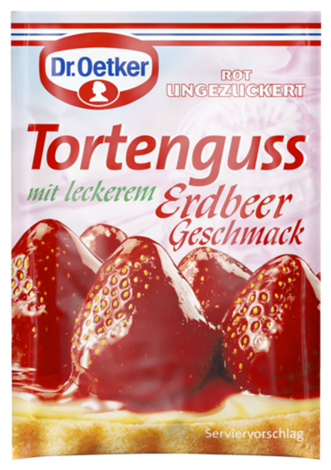 Dr. Oetker Tortenguss Erdbeer 3er