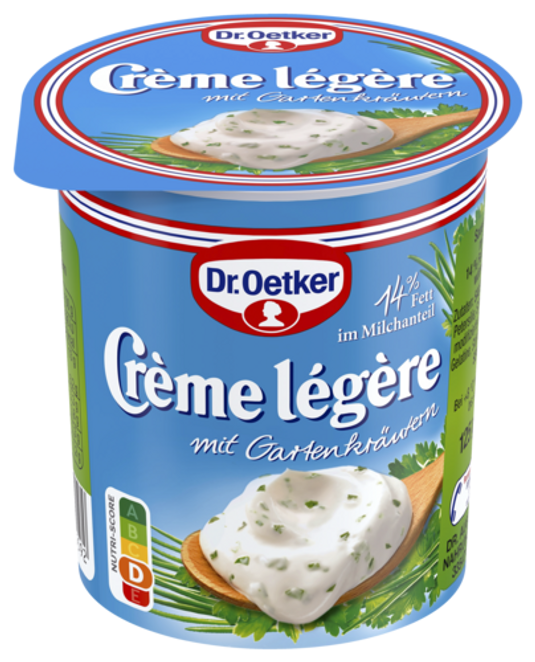 Dr. Oetker Crème légère mit Gartenkräutern