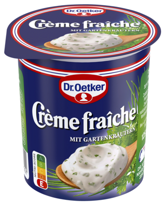 Dr. Oetker Crème fraîche mit Kräutern