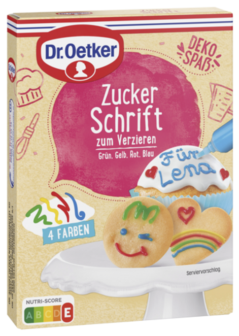 Dr. Oetker Zuckerschrift 4 Farben