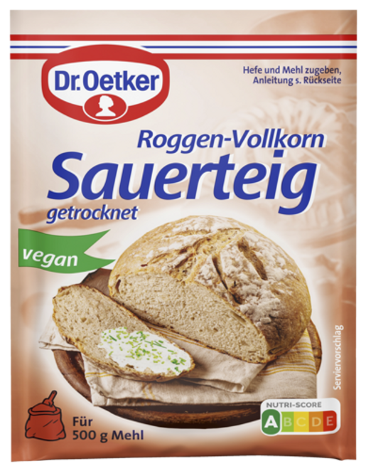 Dr. Oetker Roggen-Vollkorn Sauerteig getrocknet