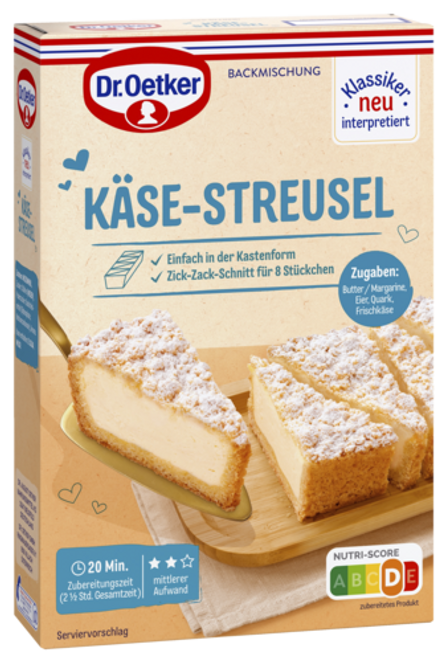 Dr. Oetker Käse-Streusel