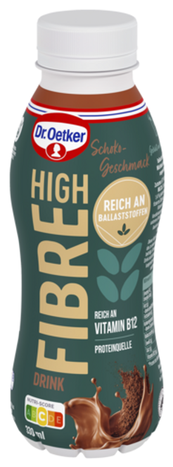 Dr. Oetker High Fibre Drink Schokoladen-Geschmack
