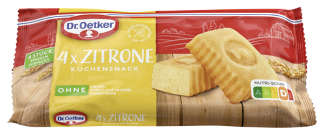 Dr. Oetker Fertiger Kuchensnack Zitrone 4er
