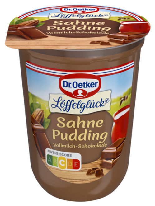 Dr. Oetker Löffelglück Sahne Pudding Vollmilch-Schokolade 500g