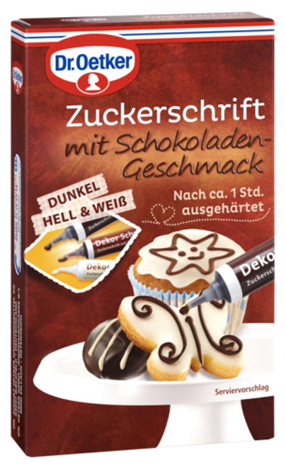 Dr. Oetker Zuckerschrift mit Schokoladengeschmack