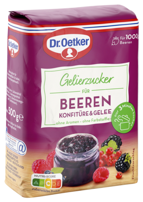 Dr. Oetker Gelierzucker für Beeren Konfitüre