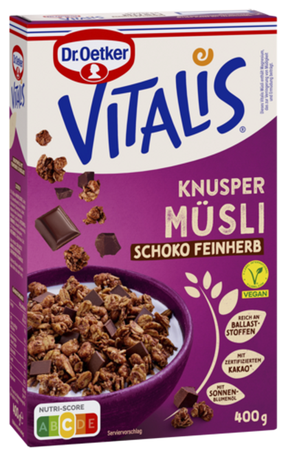 Dr. Oetker Vitalis Knuspermüsli Schoko feinherb