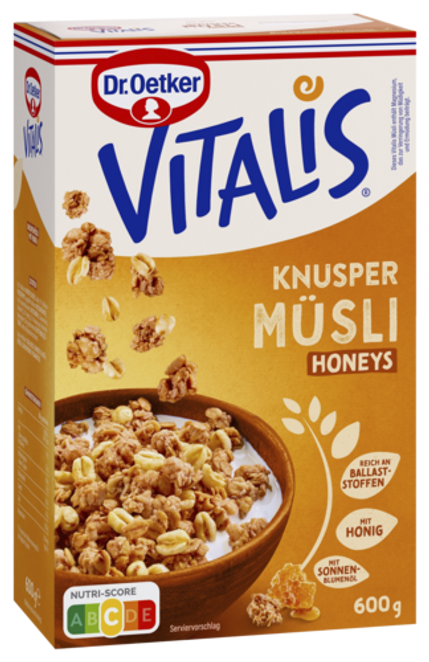 Dr. Oetker Vitalis Knuspermüsli Honeys