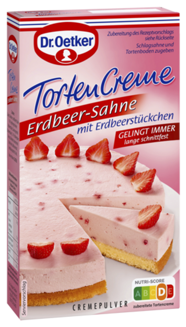 Dr. Oetker Erdbeer-Sahne Tortencreme