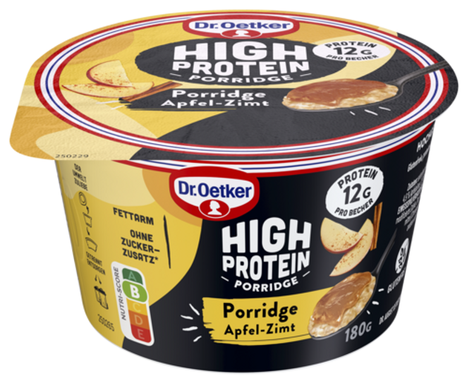 Dr. Oetker High Protein Porridge Apfel-Zimt